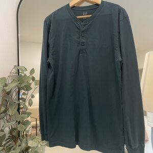 GAP Men's Green Long Sleeve Shirt